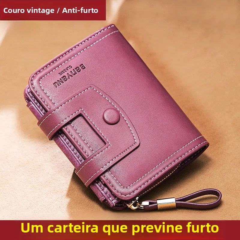 retro-leather-wallet-short-vertical-women's-multi-function-three-fold-driver's-license-card-holder-stylish-durable-handbag