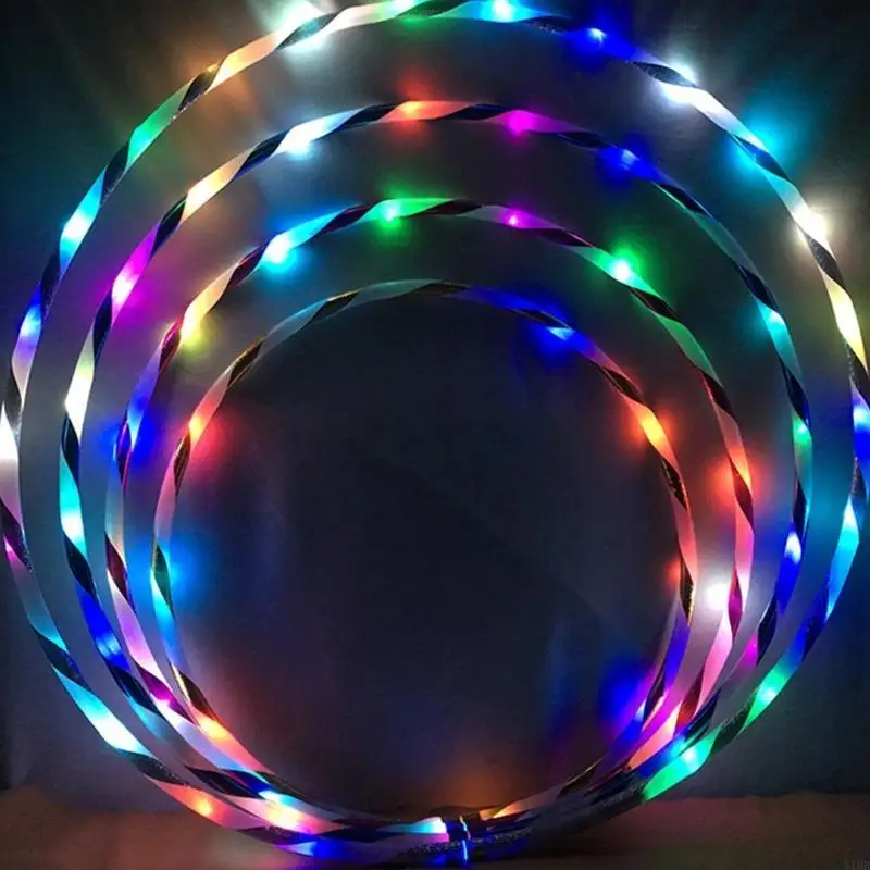 60/70/80/90 Loutre les jouets d'Halloween Hoop brillants pour les enfants pour dans l'obscurité avec des lumières LED