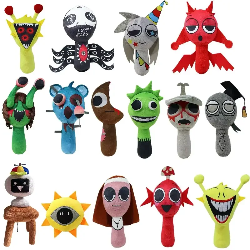 54styles Sprunki Plush Toys Game Plush Sprunki Incredibox Plush Sprunki Cartoon Kid Birthday Gifts Stuffed Dolls Christmas Gift