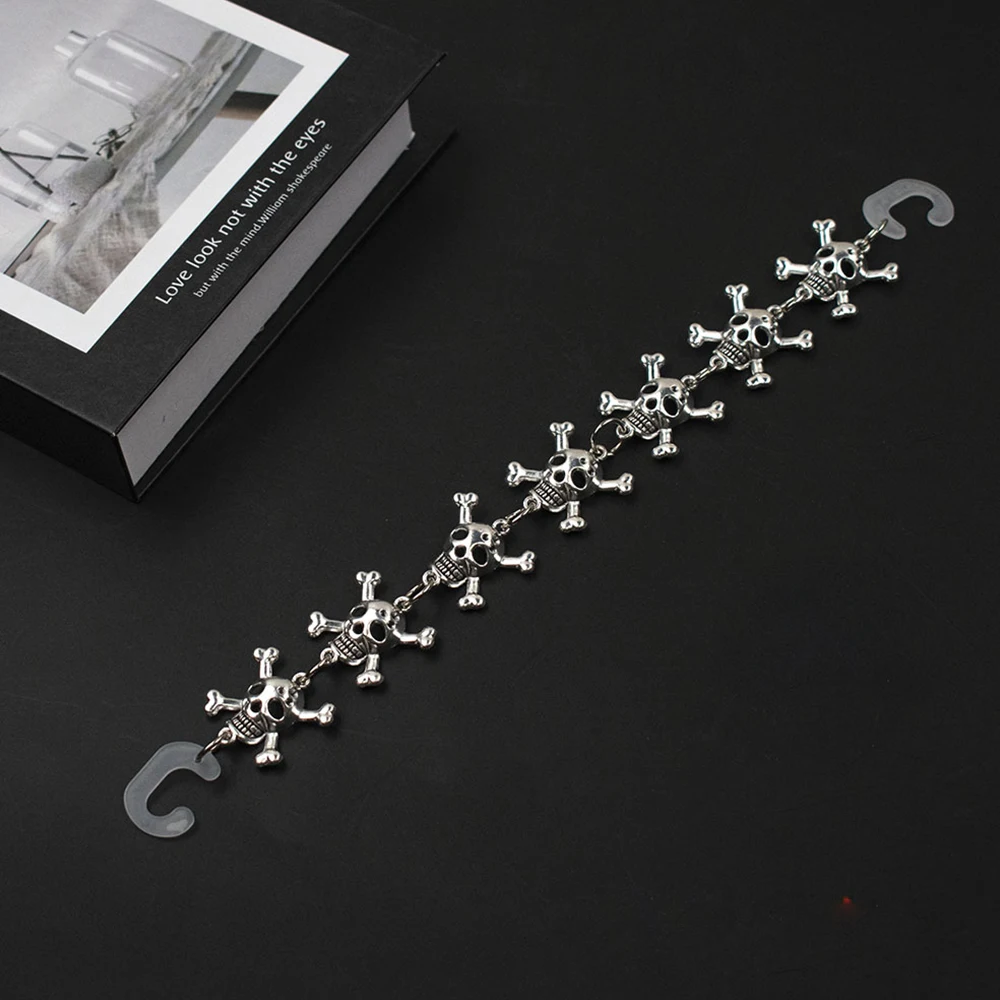 1PC Fashion Shoe Charms for Sandals Clogs DIY Accessories Set Punk Pendant Metal Chain Buckle Personalized Shoes Decoration image 4