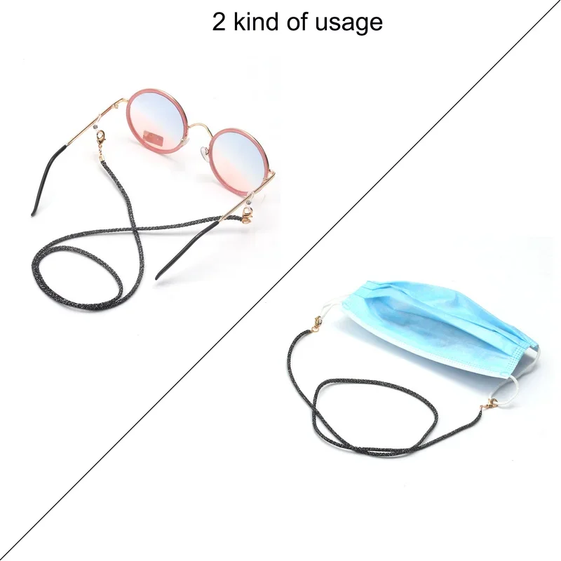 Fashion Reading Glass Chain Nylon Face Mask Chain Lanyard Glasses Cord Holder Strap for Men Women Anti-lost Eyewear Accessories