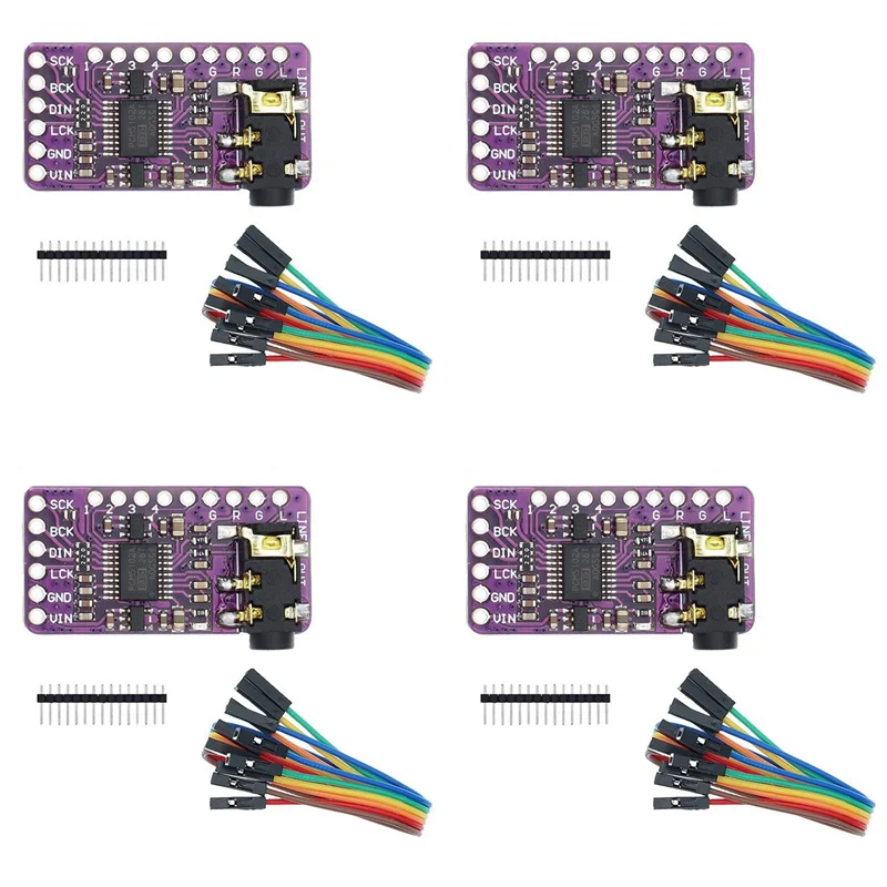 SQPP-4X I2S PCM5102A DAC 디코더 GY-PCM5102 라스베리 파이 PHAT 형식 보드 용 I2S 플레이어 모듈 디지털 PCM5102 오디오 보드