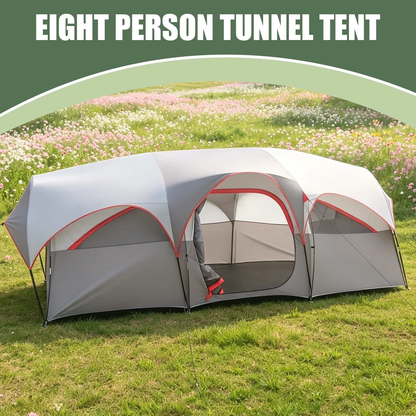Outdoor Camping Activities - Namiot rodzinny dla 8 osób, idealny