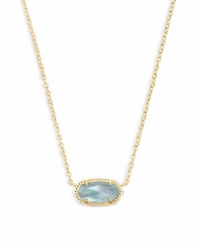 VKVVA Elisa Geometrik Açık Mavi Illusion Temizle Cam Taş Kolye Kolye Kadınlar için parti, Moda Takı, Benzersiz Hediyeler