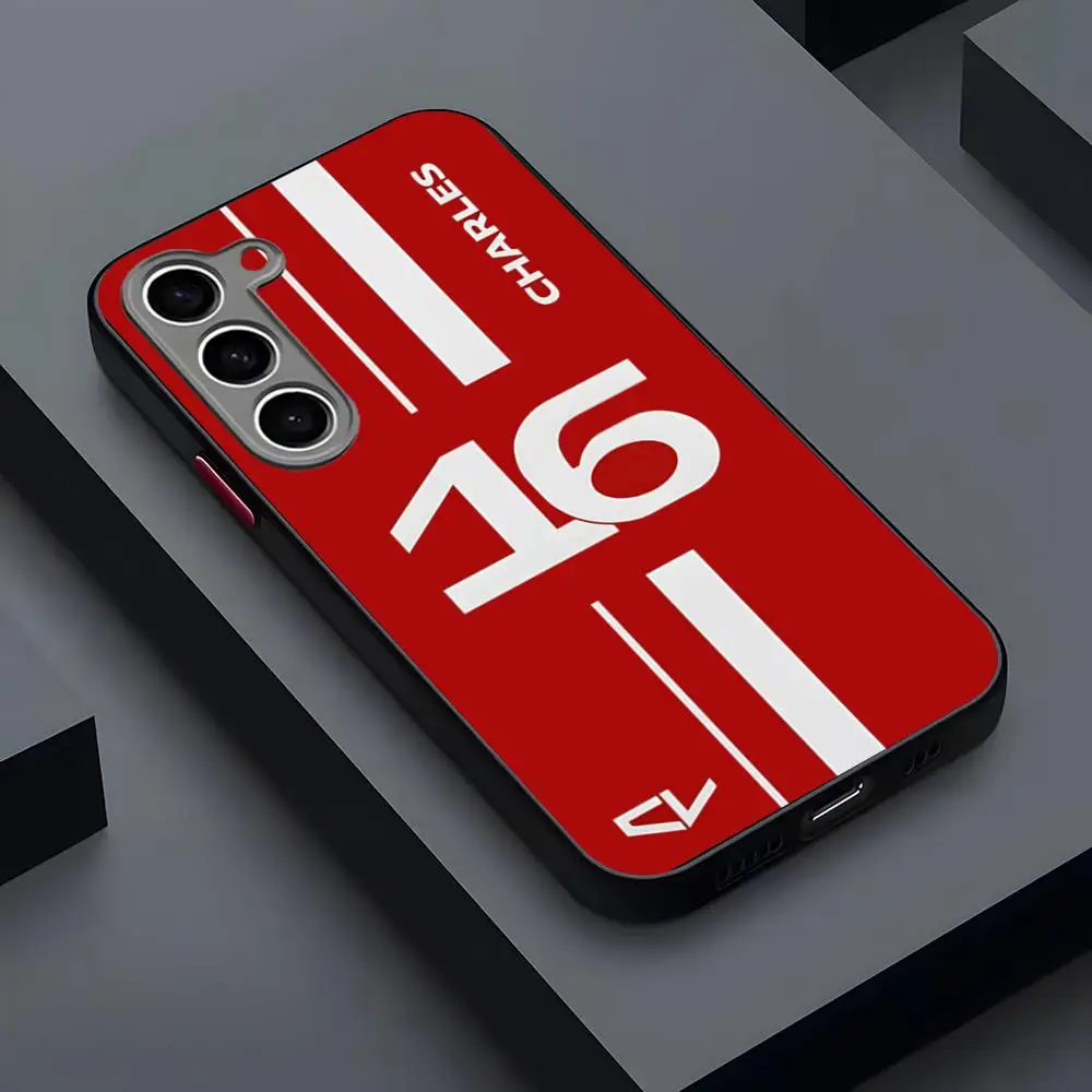 Charles Leclerc 16 Phone Case Matte Transparent For Samsung S25Plus S21fe S22 FE S23 Ultra S24 Plus S25 Luxury Back Cover