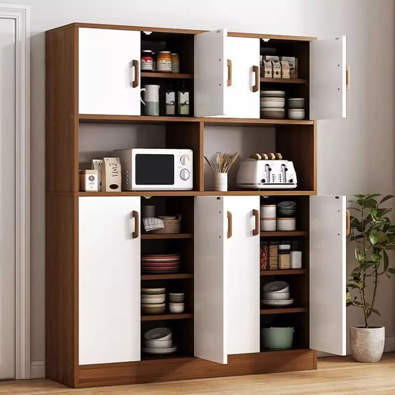 Dining side cabinet integrated against the wall Living room locker Wine Household kitchen cabinet