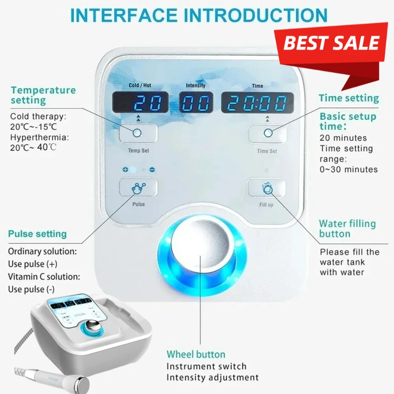 Skin Care Device Portable Cool Hot EMS Therapy for Facial Tightening Puffiness Reduction Lifting and Contouring Rejuvenation