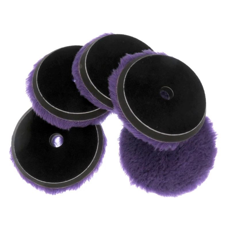 1/3/5 قطعة منصات تلميع الصوف 6 بوصة سيارة قسط الصوف قطع الوسادة مع هوك حلقة لسيارة الملمع سيارة الصبح والتلميع