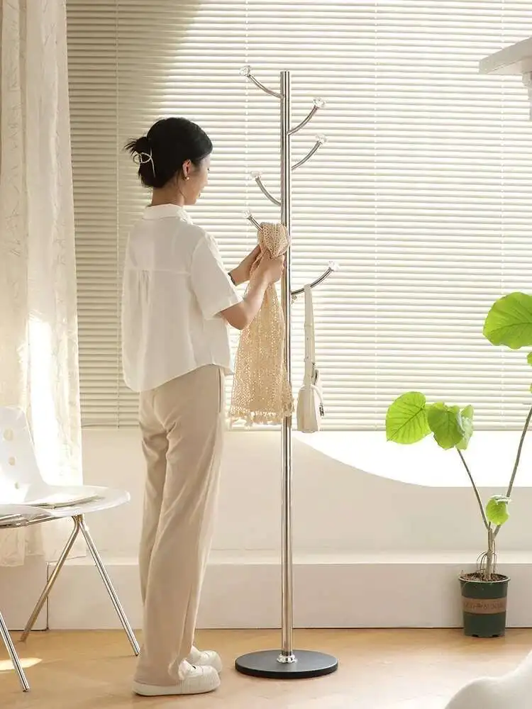 

Nordic Ins Coat Rack / Stainless Steel Cloth Hanger / Bedroom Bedside Clothes Rack / Clothing Rack Stand