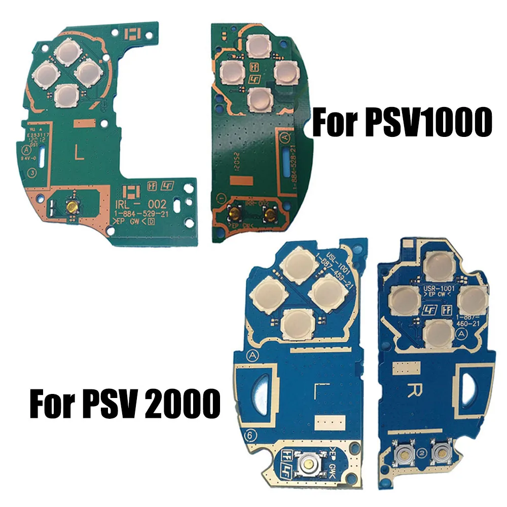 

JCD 1pcs For PSV1000 2000 eft and right Keypad button Main pad For PS Vita PSV PCB Circuit Button Board Replacement Repair Part