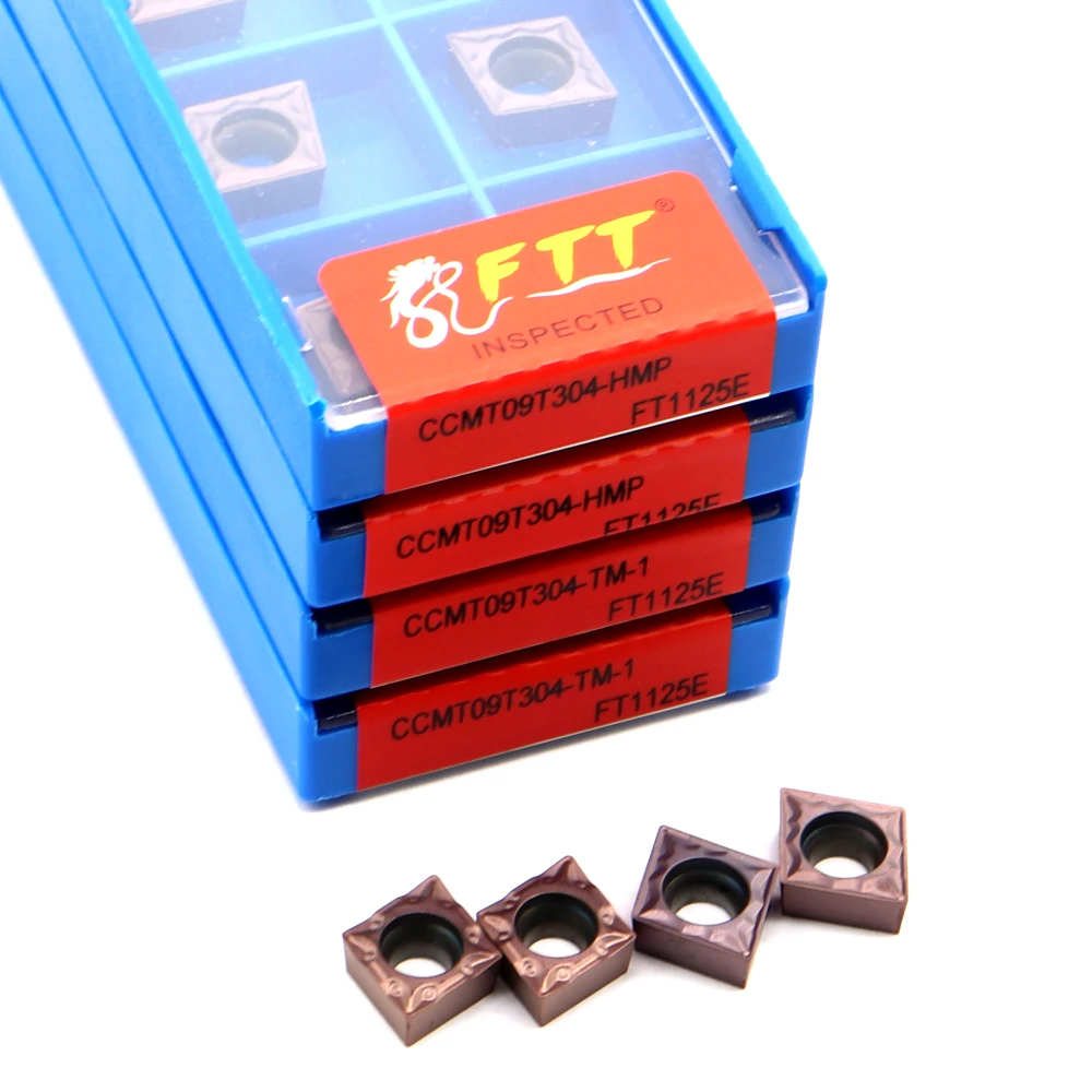 CCMT09T304-TM-1 HMP FT1125E 카바이드 인서트, CCMT09 블레이드 내부 터닝 도구, CNC 선반 절단 도구 액세서리