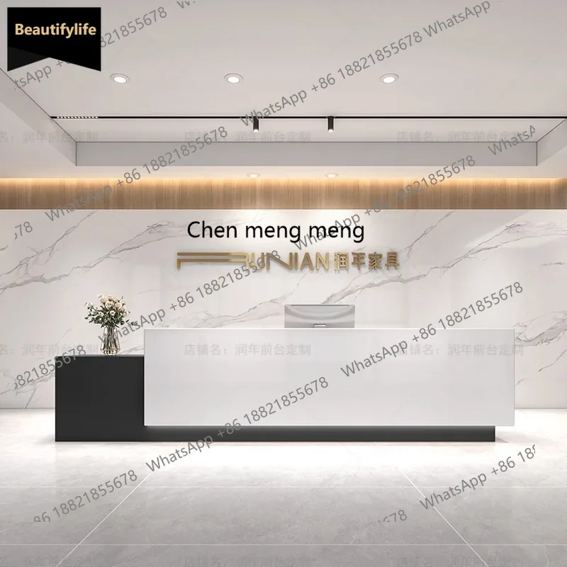 

A139 Company Front Desk Hotel Property Front Desk Corner Marble Slate Bar Paint checkout page