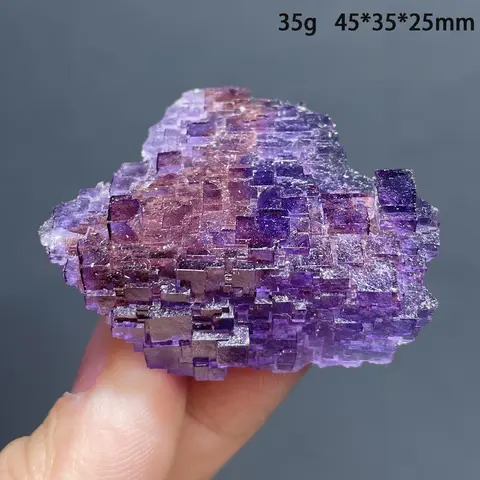 Natural Raw Stone Matrix Amethyst Fluorite Crystal Cluster Mineral Specimen - Healing Quartz Rock Home Decoration Gift