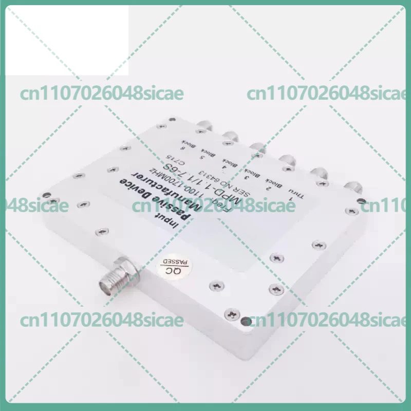 

1pcs FOR BD GNSS GPS 6-Way RF Microstrip Power Divider Splitter 1.1-1.7GHz 2GHz SMA