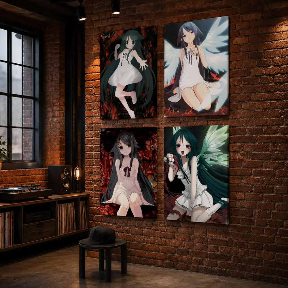 S-Saya No Uta The Song Of Saya Framed Wall Painting Wood Framed Wall Art Print For Bedroom Living Room Hallway Office Home Decor
