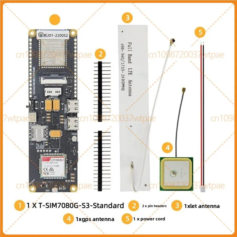 For LILYGO T‑SIM7080G‑S3 ESP32‑S3 Development Board Cat‑M & NB‑IOT TF Card PMU Module