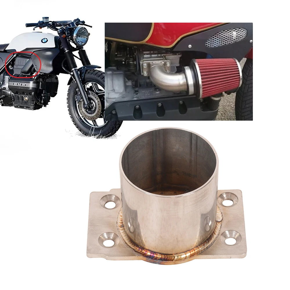 1 Stück für BMW K75 K100 Edelstahl gerade Auspuff Kanal Auspuff Schall dämpfer 50mm 54mm 60mm Motorrad Auspuff Umrüstteil
