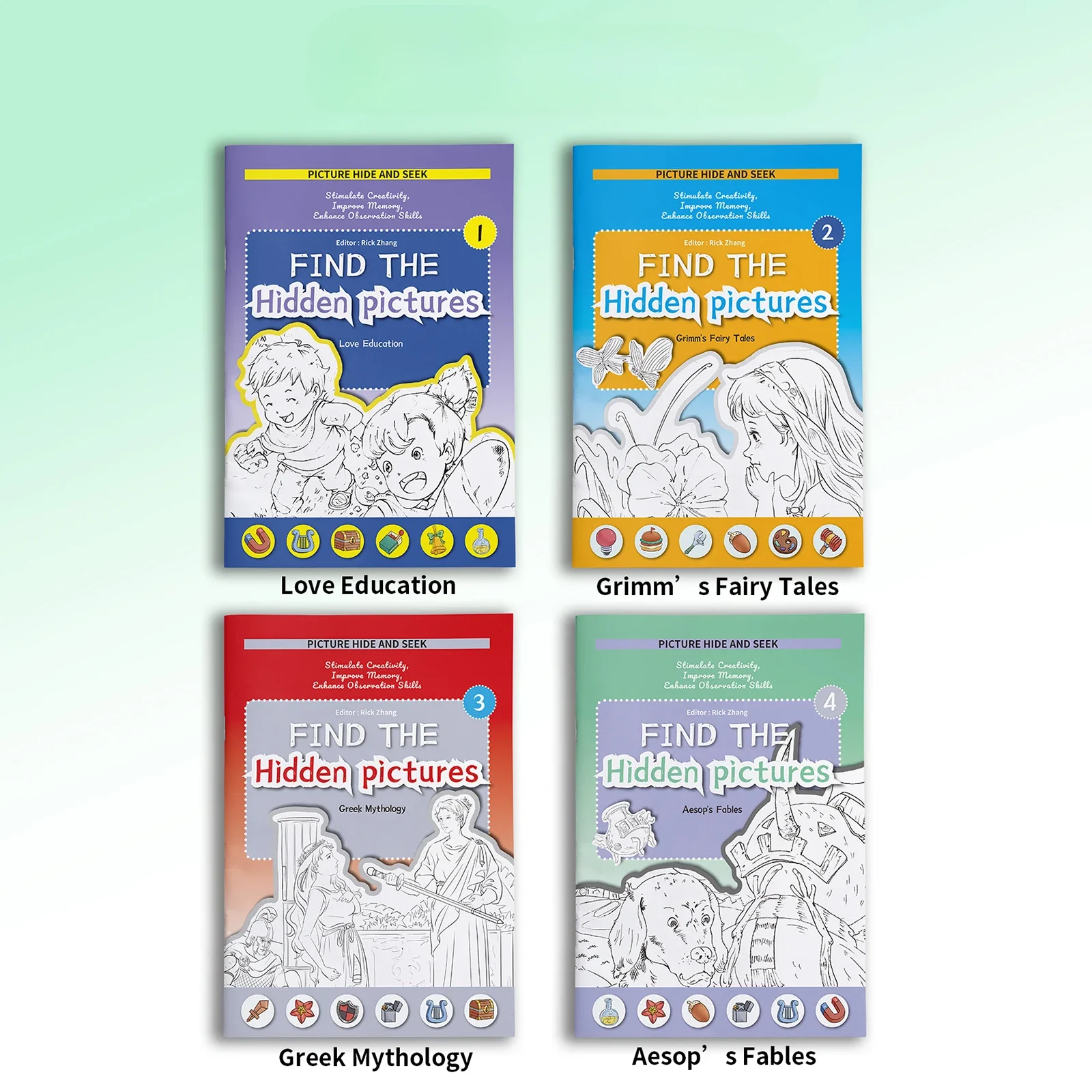 Hide and Seek Challenge Book - Concentration Training and Visual Puzzles for 3-12 Year Olds