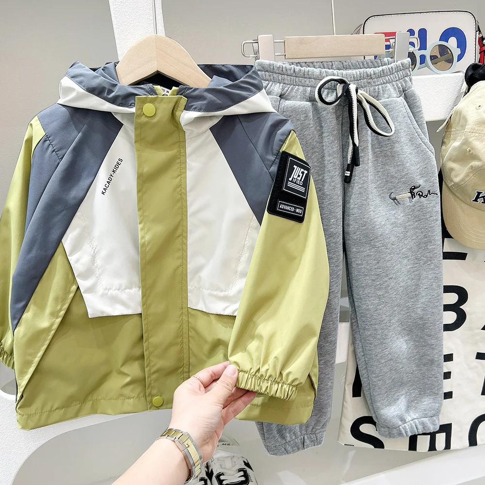 

Новое пальто для мальчиков, детская одежда, верхнее детское рабочее пальто для больших детей, крутой лоскутный пуховик для мальчиков