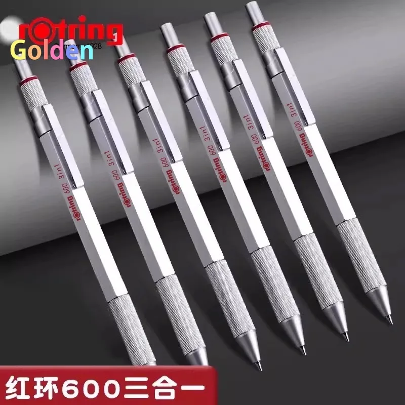 Rotring 600 3-in-1 Multifunctional ballpoint Pen, Metal Ideal for