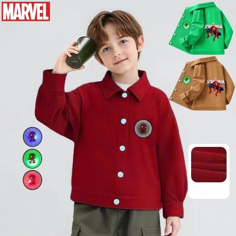 

Мужская куртка «Человек-паук» с героями мультфильмов Marvel, стильная и универсальная весенне-осенняя одежда, модный крутой топ-кардиган