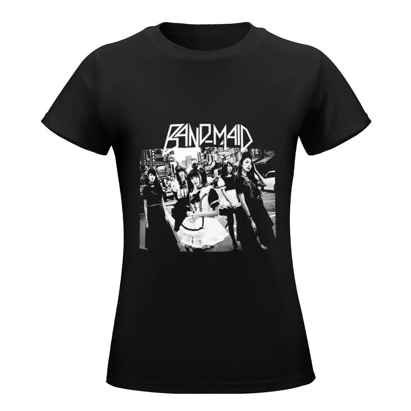 New Beginning Band MaiD Vintage Rock Music T-Shirt customs design your own kawaii clothes tops sweat Women's tops