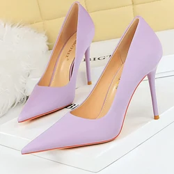 BIGTREE Shoes 2024 New Women Pumps Pointed High Heels Stilettos 10 Cm Silks Satins Ladies Heels Sexy Party Shoes Wedding Shoes