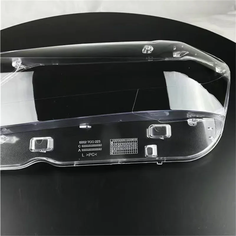 HTTCY لسيارات BMW X3 F25 2010 2011 2012 2013 غطاء المصباح الأمامي للسيارة عدسة قذيفة غطاء المصباح عاكس الضوء كشافات قناع خفيف