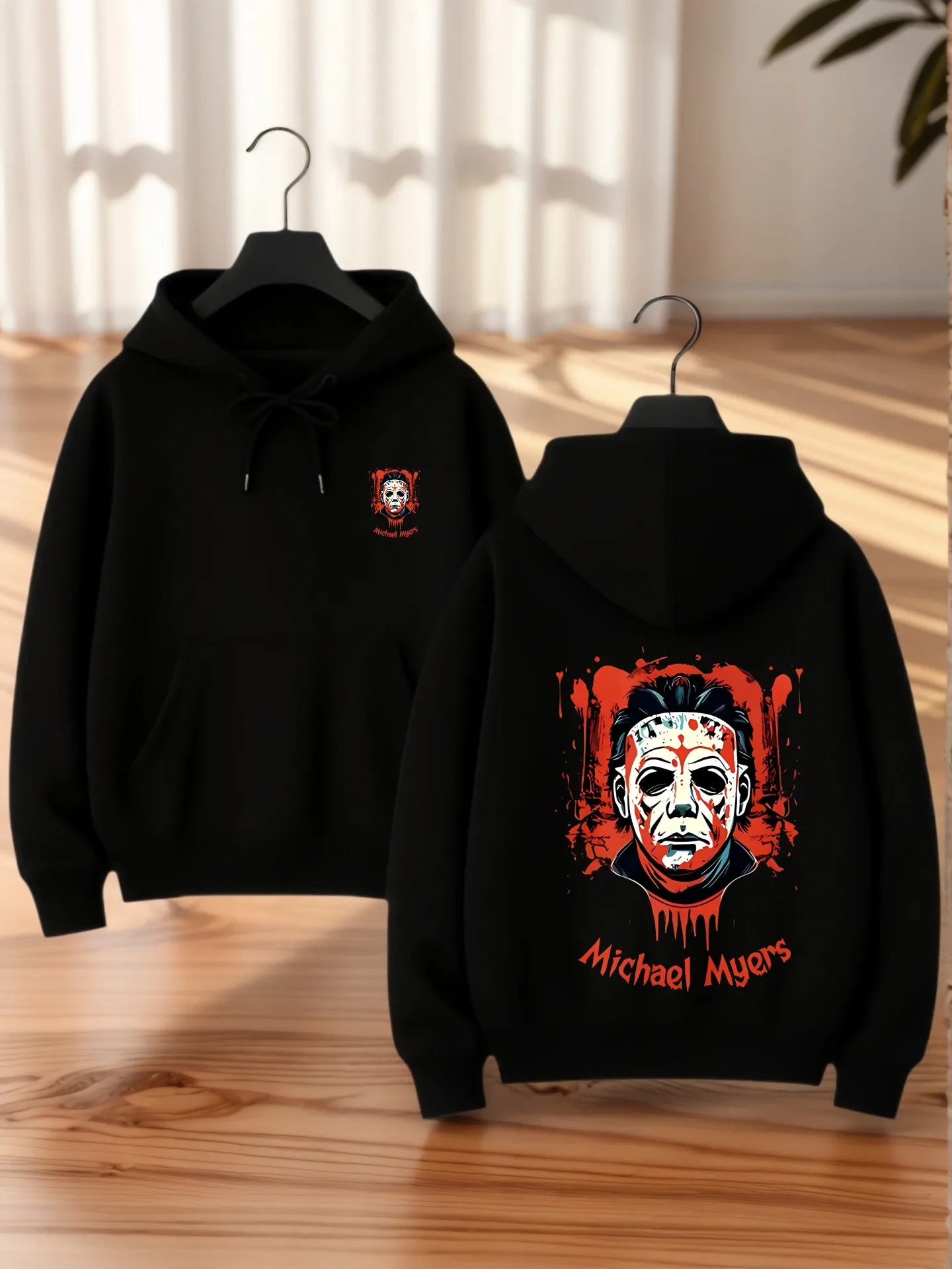 

Graphic Hoodie Women, Letter Print, Casual Aesthetic Style, Cotton Blend, Casual Everyday Wear, For Young Men