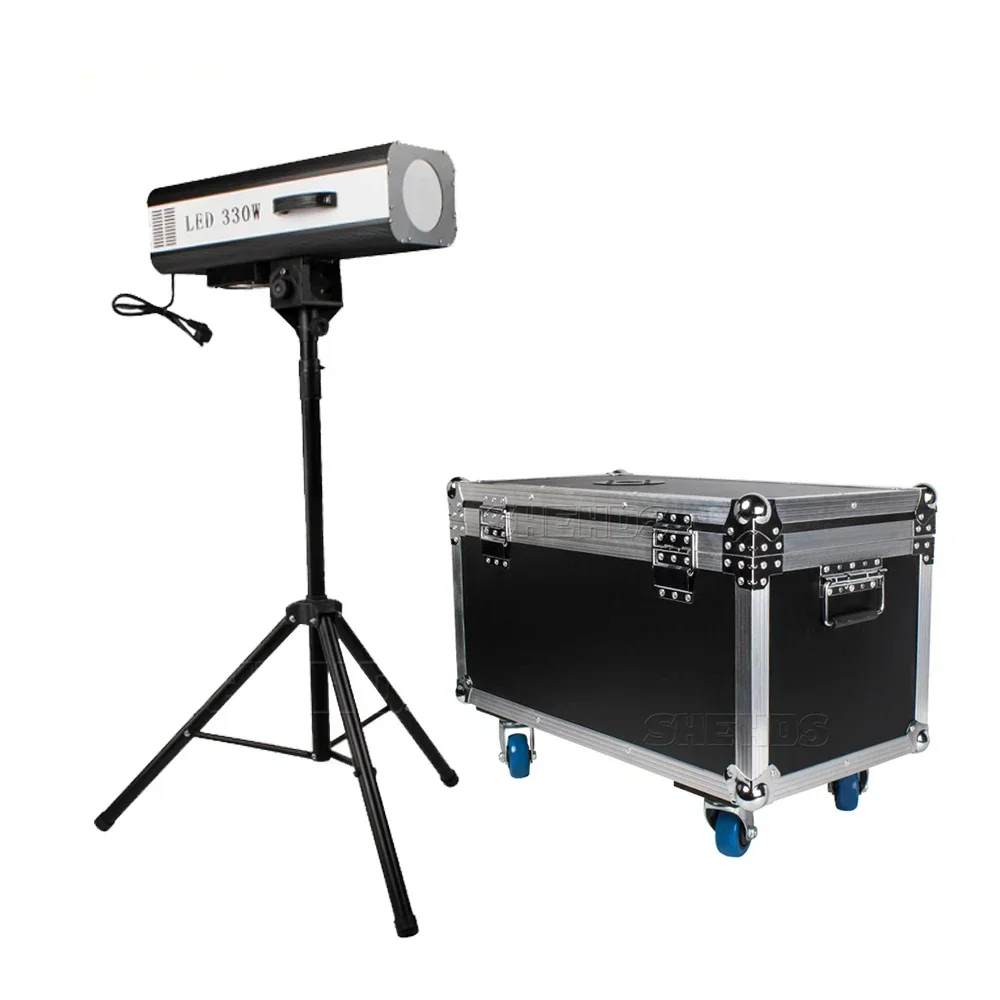 SHEHDS 330W LED Follow Spot Light With Flight Case Multicolor Follow Tracker For Wedding Theater DJ Party Supplementary Light