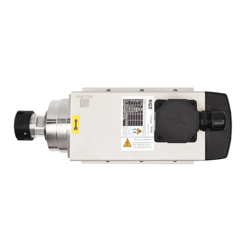 HQD GDF60-18Z/4.5 4.5kw Er32 المغزل 5.5kw Vfd العاكس عدة 220 فولت محرك المغزل المبرد بالهواء مع شفة #4