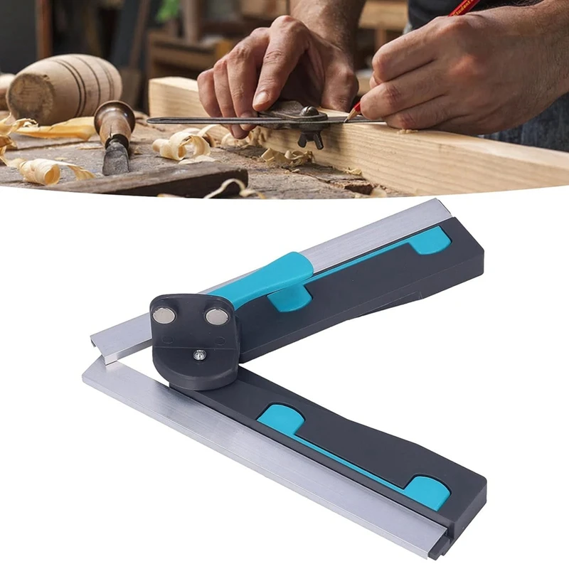 2-In-1 Mitre Measuring Angle Cutting Tool Miter Gauge For Saws Goniometer Angle Ruler