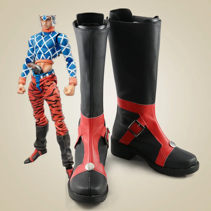 

JoJo's Bizarre Adventure Part5 Vento Aureo Guido Mista Cosplay Shoes Boots Halloween Party Accessories Custom Made