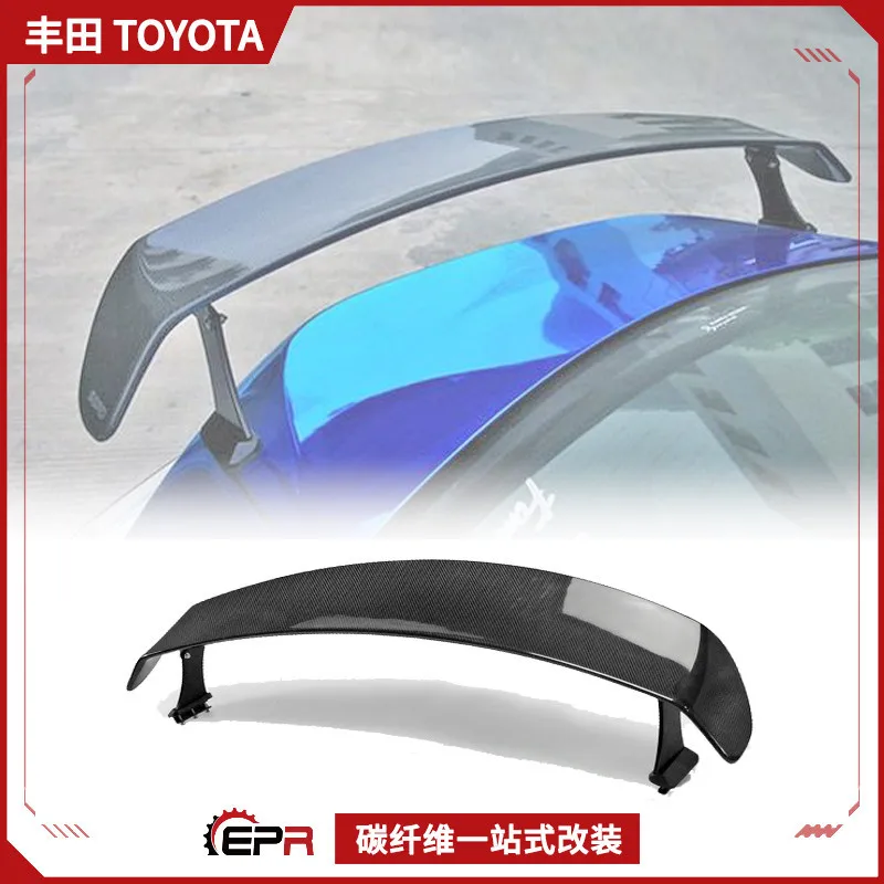 

Подходит для модификации модели SRD Toyota 86 Subaru BRZ, фиксированное ветровое крыло из углеродного волокна, индивидуальное большое заднее крыло GT.