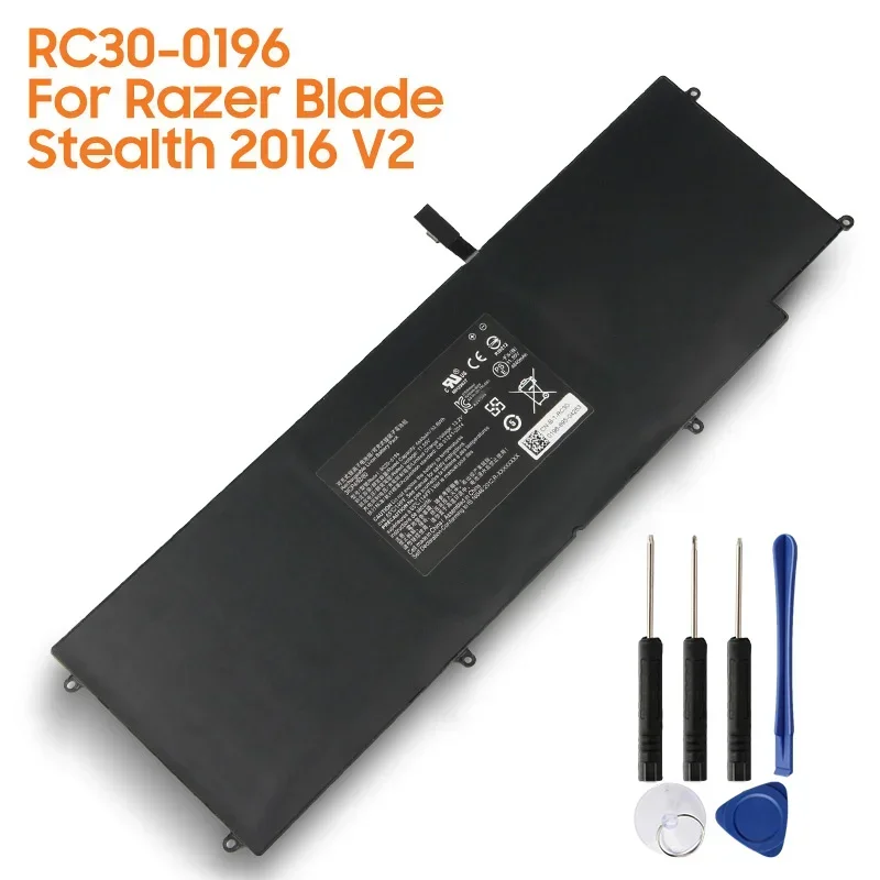 New Replacement Battery RC30-0196 For Razer Blade Stealth 2016 V2 i7-7500U 3ICP4/92/80 RZ09-0196/0168/0239 HAZEL High Capacity