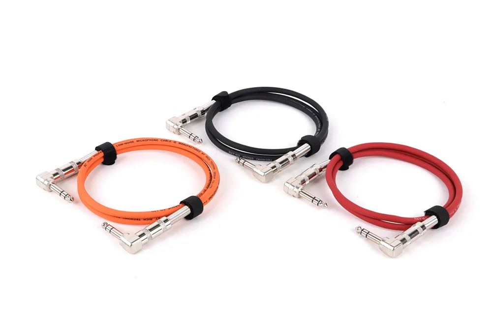 6,35 mm Mono/Stereo-Audio, symmetrisches TS/TRS 1/4 Winkel-zu-Winkel-Lautsprecher-Verstärkerkabel für Gitarrentastatur ‎ Zweikanaliges Kabel 1 Stück – Detail 18