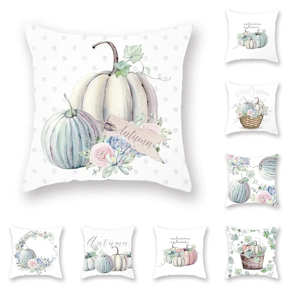 Pumpkin Pillowcase Farm Decor Cushion Cover  Sofa Car Office  Fall Home