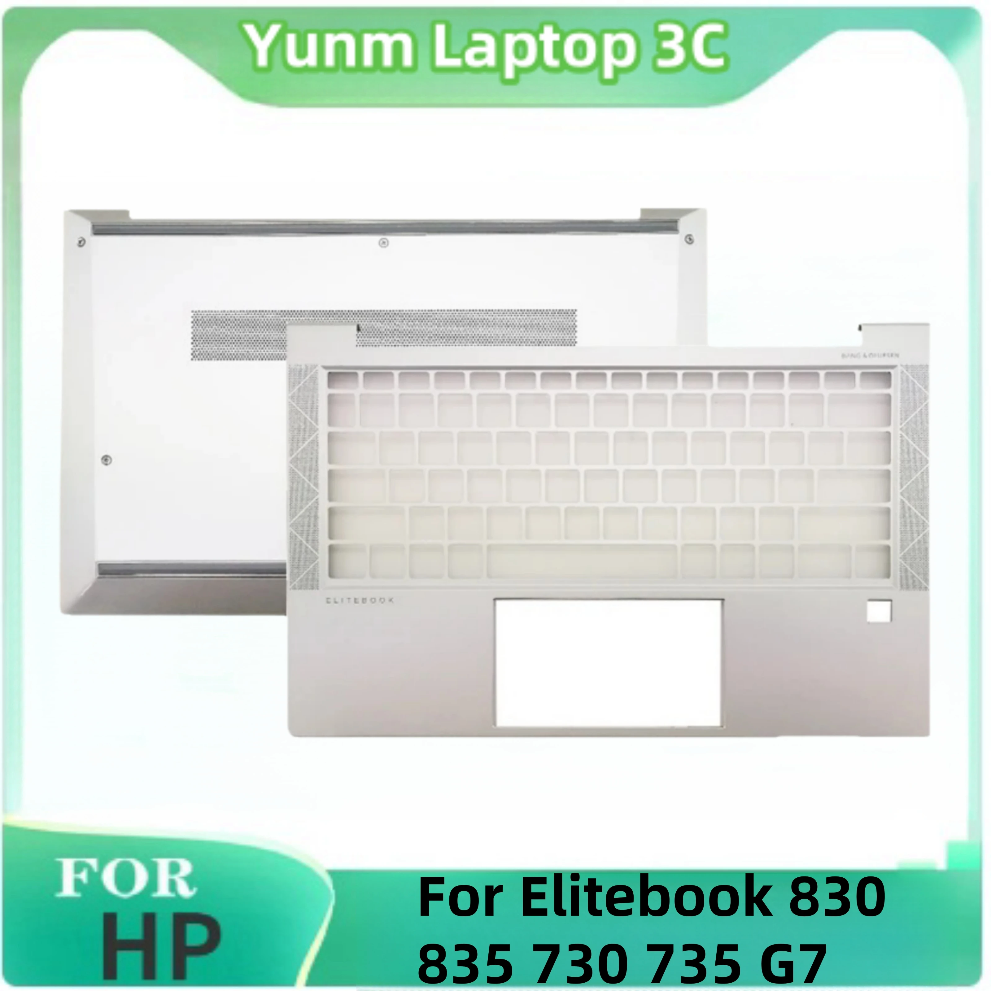 

Case for HP EliteBook 830 835 730 735 G7 6070B1713901 M08524-001 New Original Laptop Upper Shell Palm Rest Bottom Case