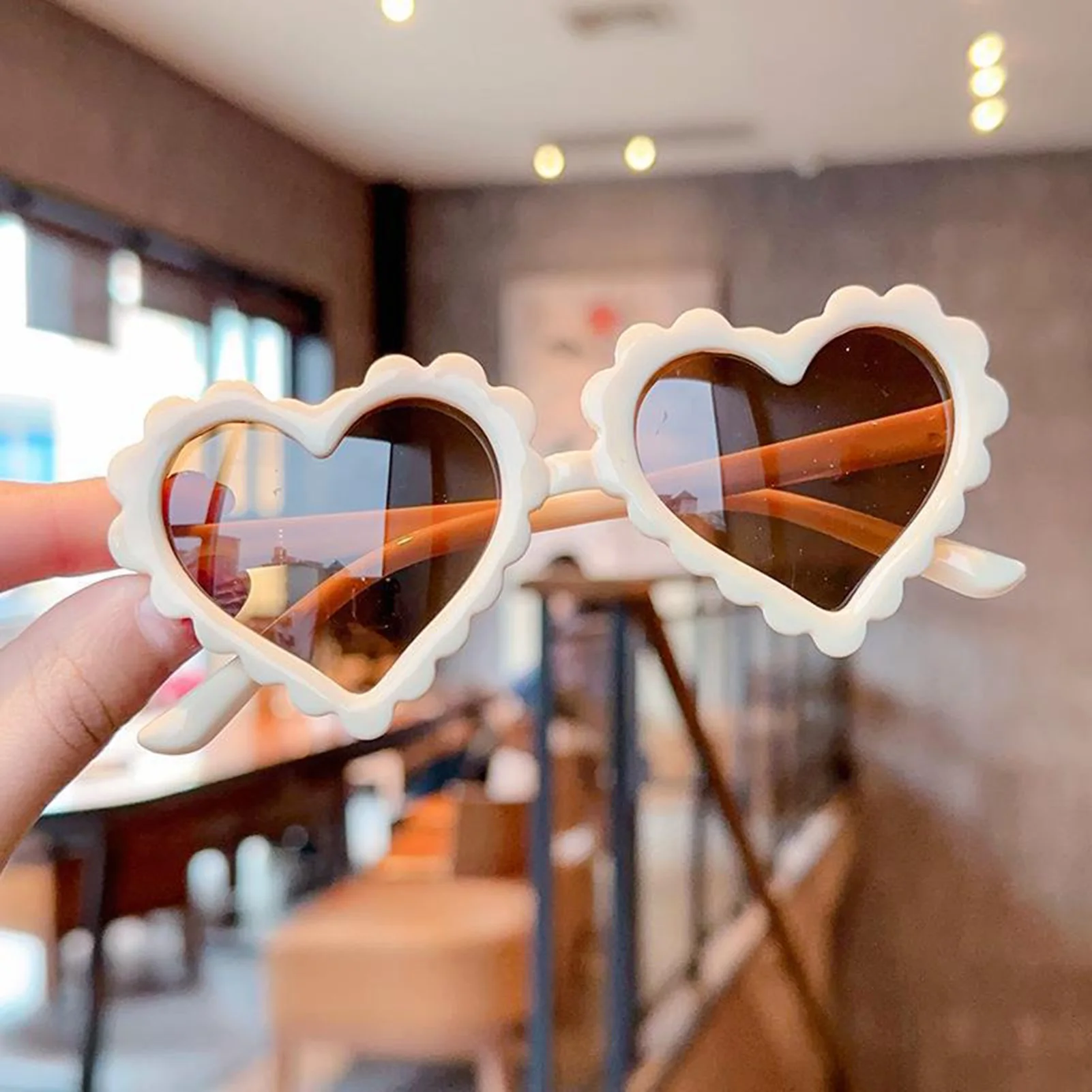 

Love Heart Shape Kid Sunglasses Personalized Performances Glasses For Performances Decorative Glasses Christmas Gift