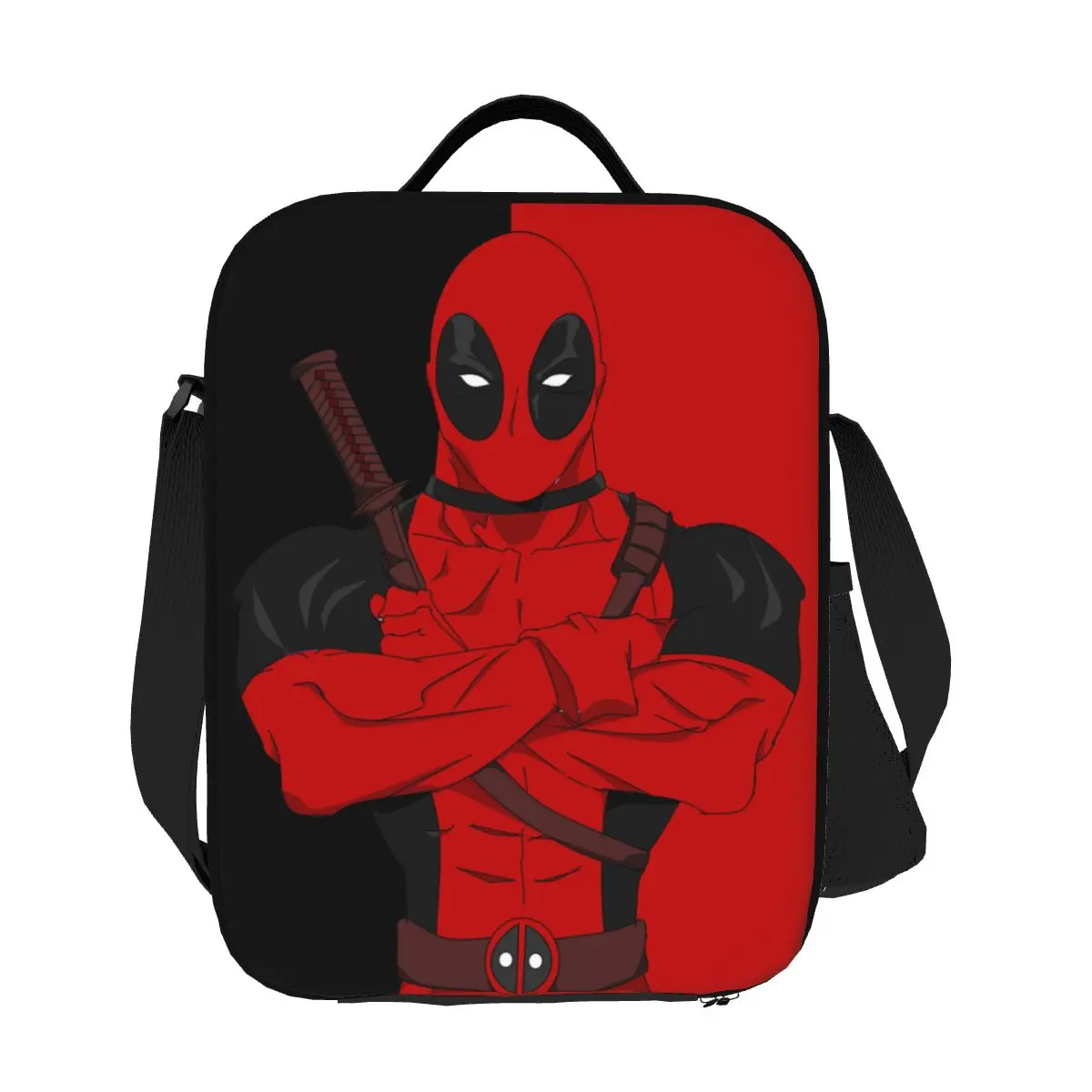 

Custom Deadpool Insulated Lunch Bags for Work School Leakproof Thermal Cooler Lunch Box Women Children