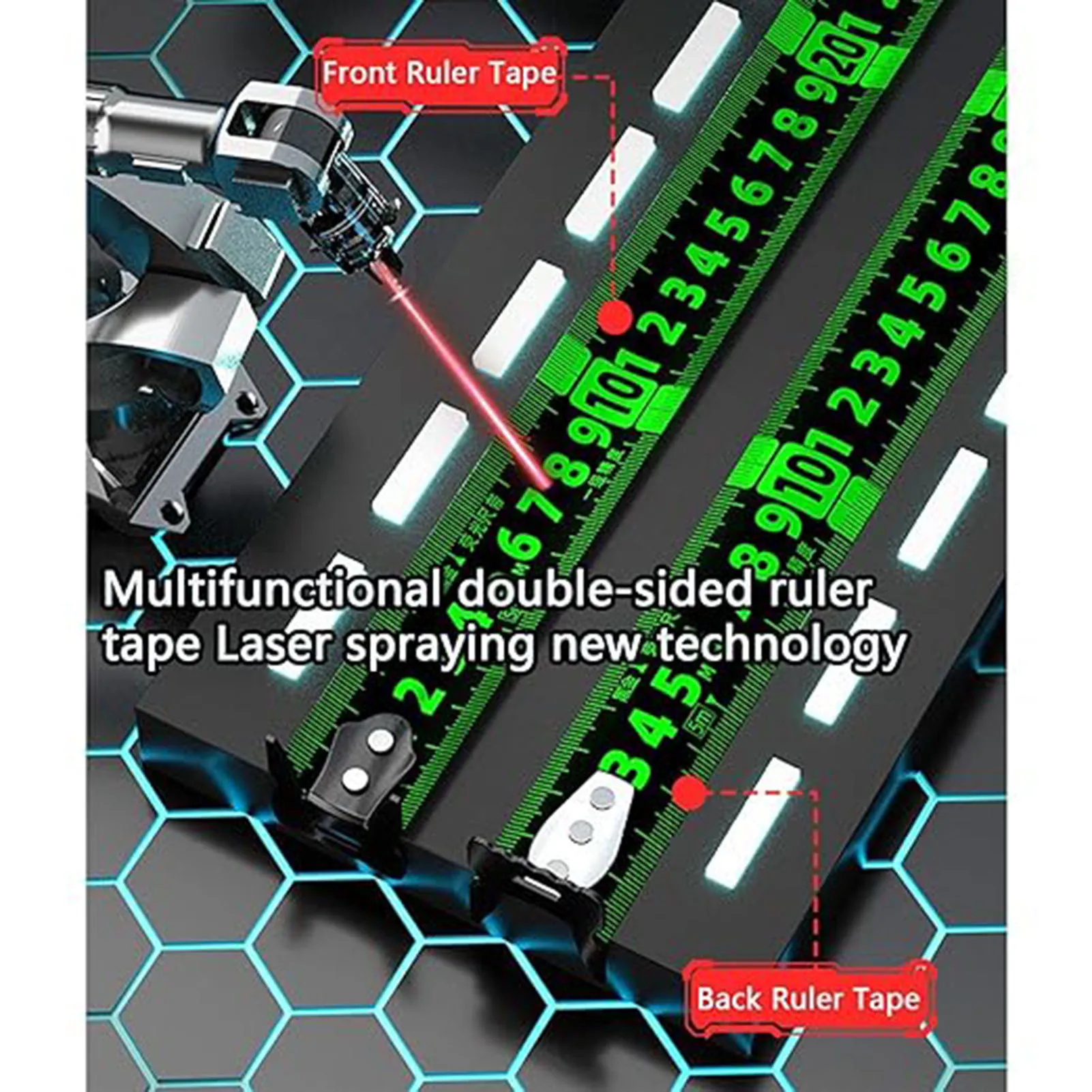 夜のgleamingテープ、木工、電気加工用の高精度、セルフロック、テープライン