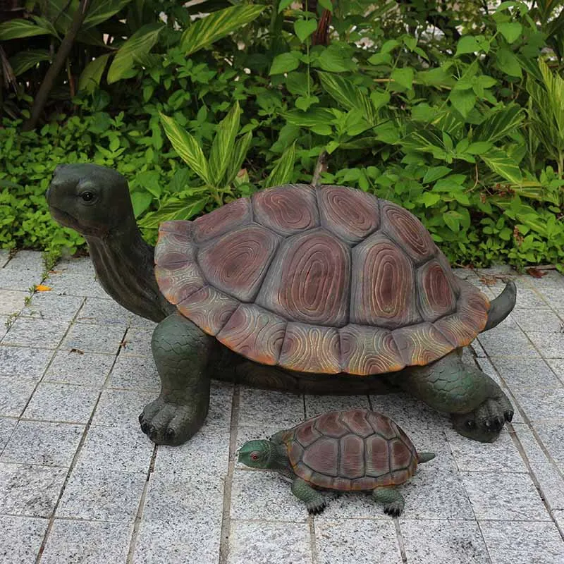 Creative Simulation Turtle Resin Adornments Pool Pond Fish Tank Figurines Crafts Outdoor Courtyard Garden Sculpture Decoration