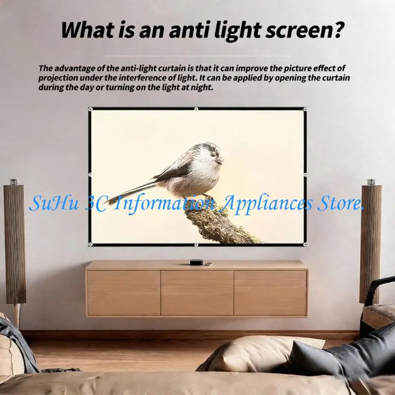 

Металлический каркас экрана проектора Складная конструкция выдерживает легкие восточные установки, не повреждает стены для улицы