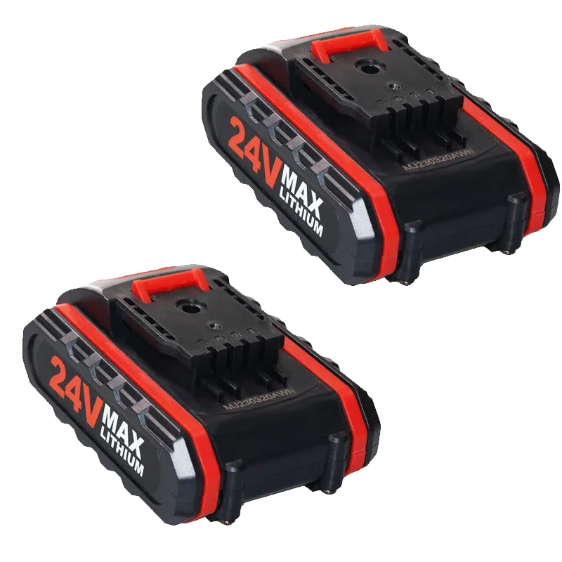 24VMAX 12800mAh lithium battery, cordless screwdriver power tool replacement battery, electric drill, etc. 2A charger