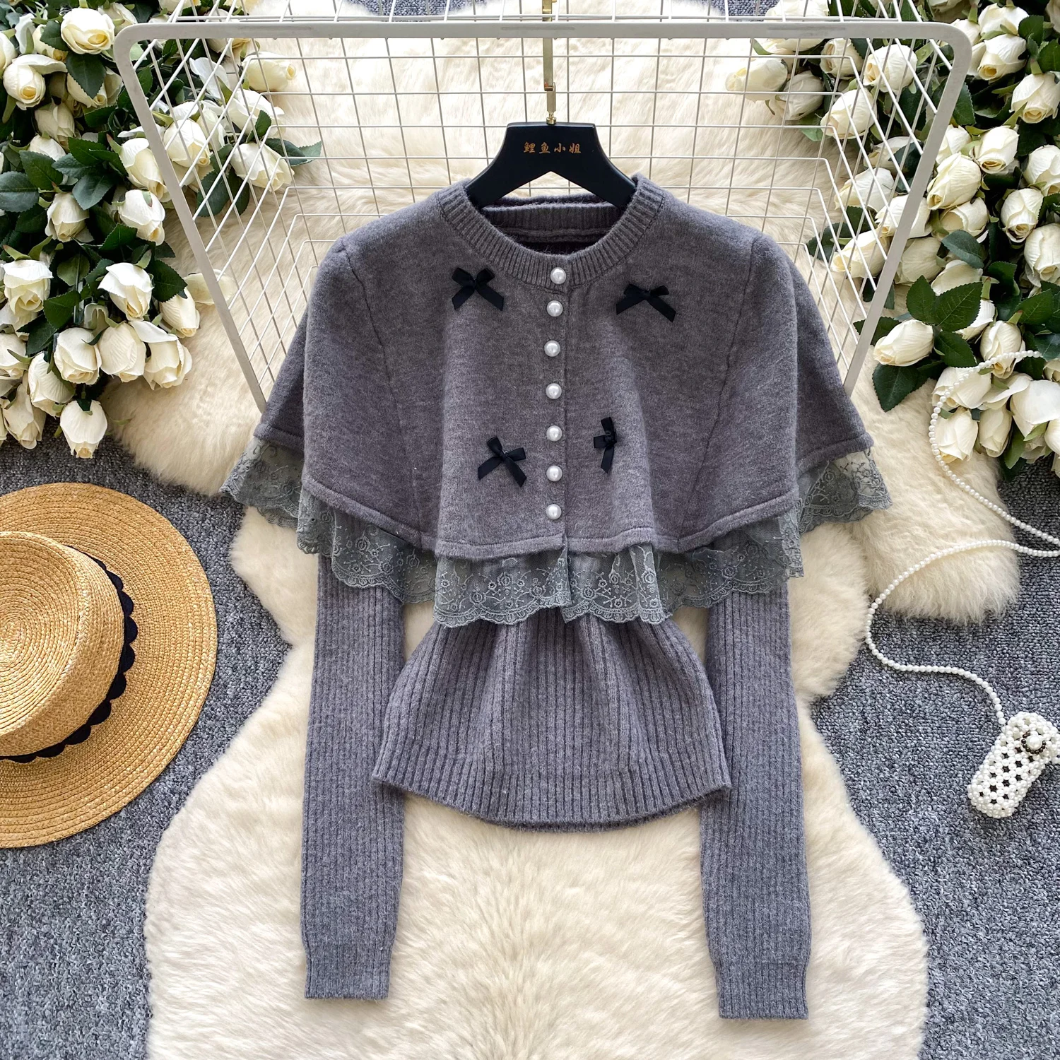 

Chic Elegant long sleeve butterfly button blouse Vintage Fairy Autumn korean fashion Women Clothing