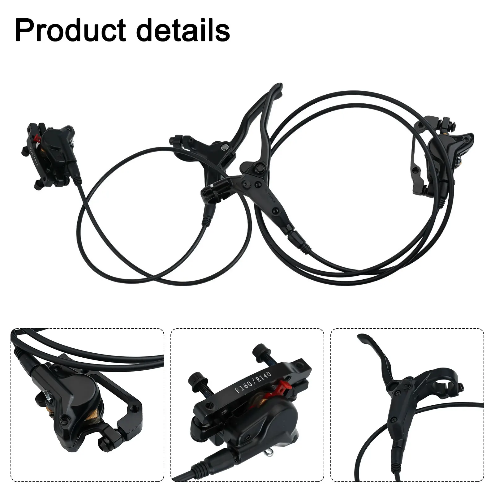 

Гидравлические дисковые тормоза для езды на горных велосипедах, комплект тормозов для велосипеда из алюминиевого сплава, комплект тормозных ручек, взрывозащищенная масляная трубка