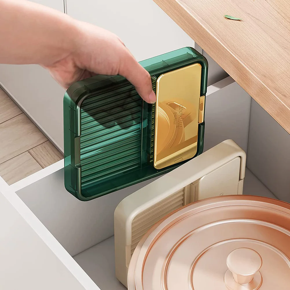 

Wear-Resistant Foldable Lid Organizer Pot Lid Holder Kitchen Spoon Rest Countertop Space Saver Decorative Kitchen Spoon Rest