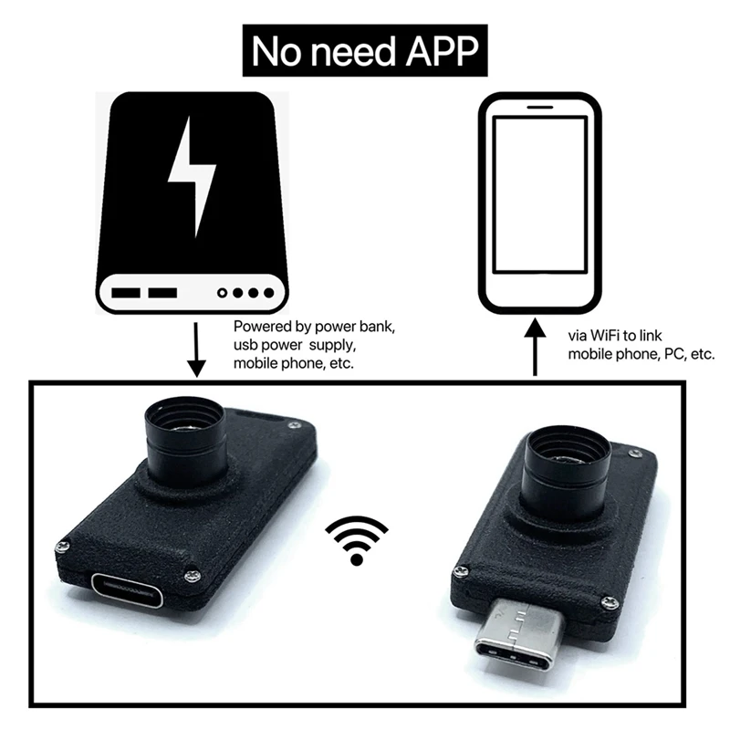 A003 Mini cámara termográfica WIFI Módulo de medición de temperatura de matriz infrarroja de termopila de 32x32 píxeles