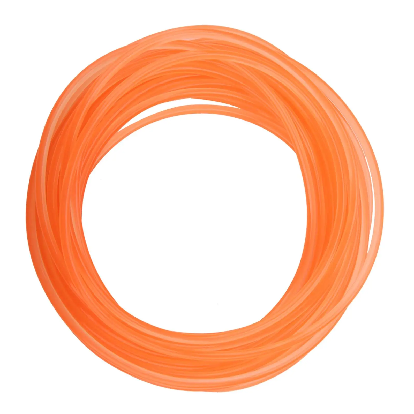 Orange Smooth Polyurethane Round Belt 5mm Diameter 10m Length for drive Transmission Applications