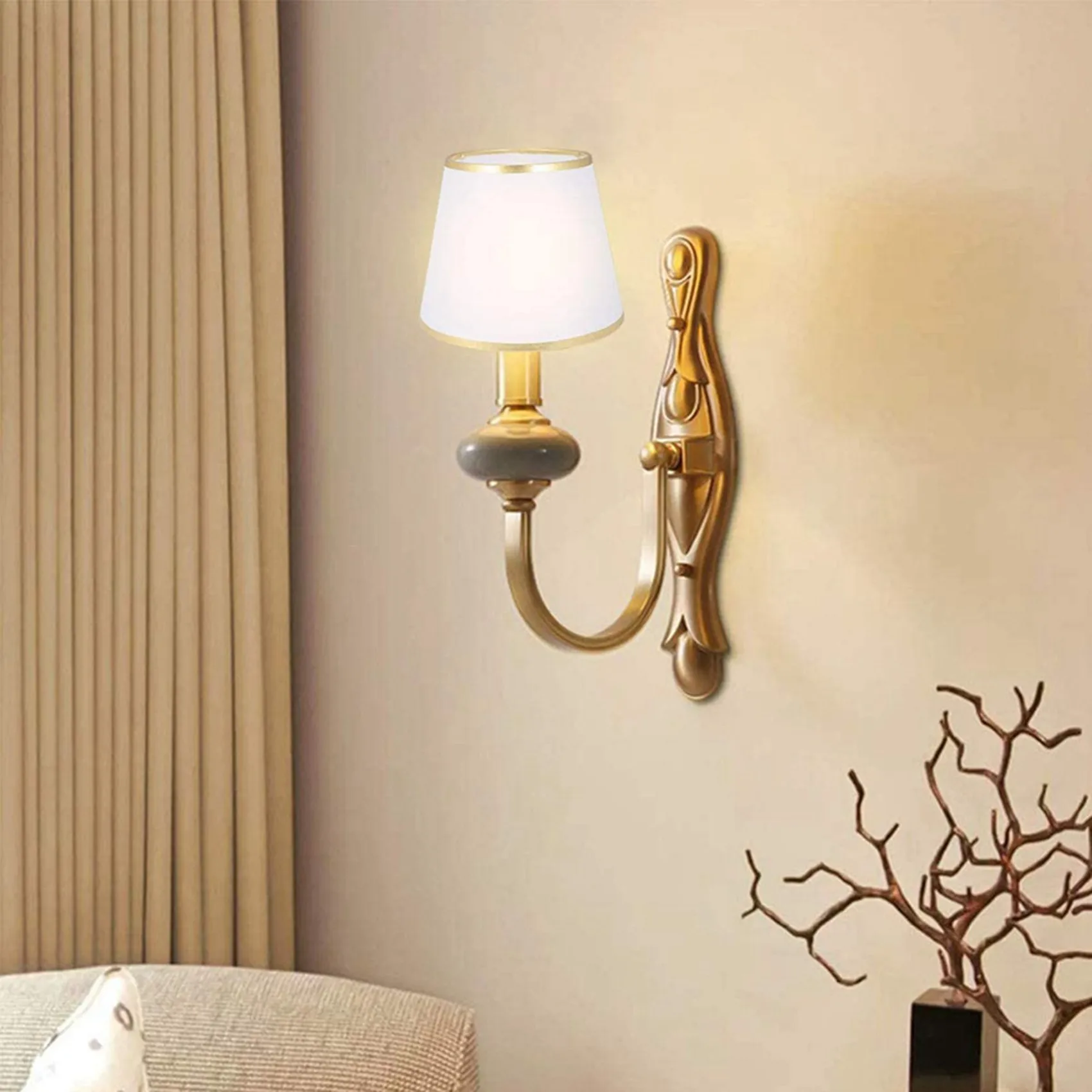 SEWS-2X Drum Lamp Shade Dustproof Barrel Shape Cloth Lampshade Table Floor Chandelier Light Replacement For Home Office White